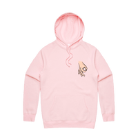 S / Pink / Small Front Print Circle Game 👊 - Unisex Hoodie