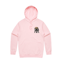 S / Pink / Small Front Print Coffin Dance ⚰️ - Unisex Hoodie