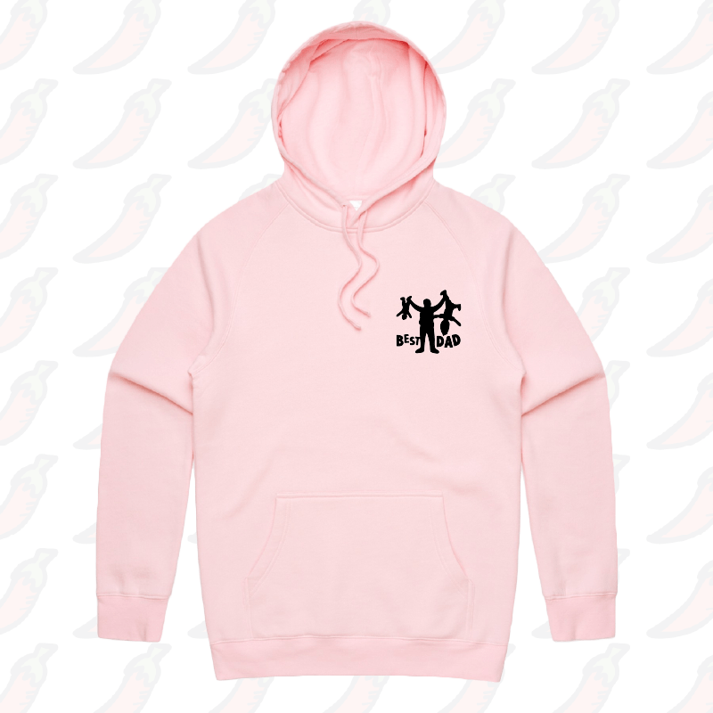 S / Pink / Small Front Print Dad’s Day Care 👨‍🍼 – Unisex Hoodie