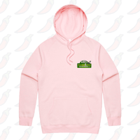 S / Pink / Small Front Print Dad’s Mowing Company 👍 – Unisex Hoodie