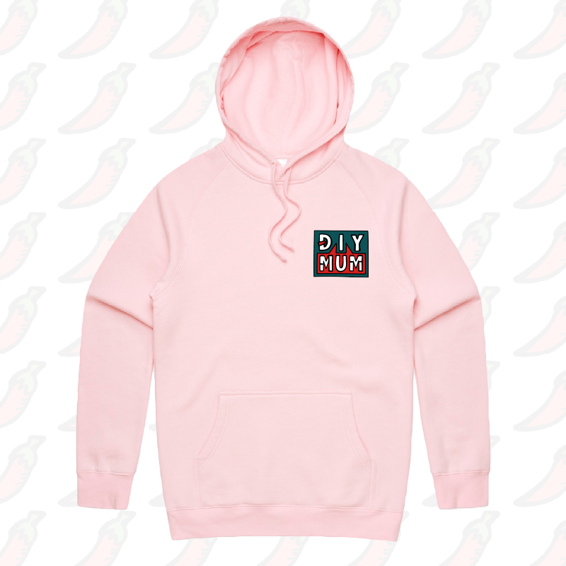 S / Pink / Small Front Print DIY Mum 🔨 – Unisex Hoodie