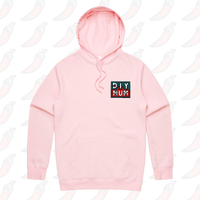 S / Pink / Small Front Print DIY Mum 🔨 – Unisex Hoodie