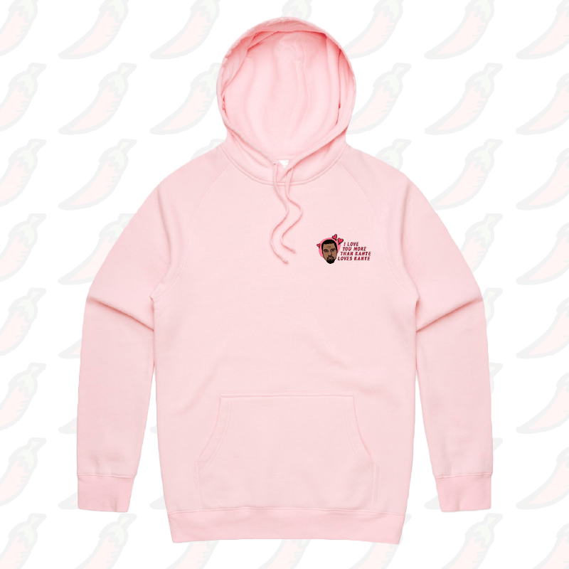 S / Pink / Small Front Print Kanye Love 🙌🏿 - Unisex Hoodie