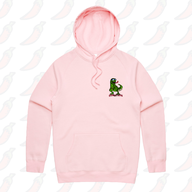 S / Pink / Small Front Print LICKALOTTAPUS 🦖👅- Unisex Hoodie