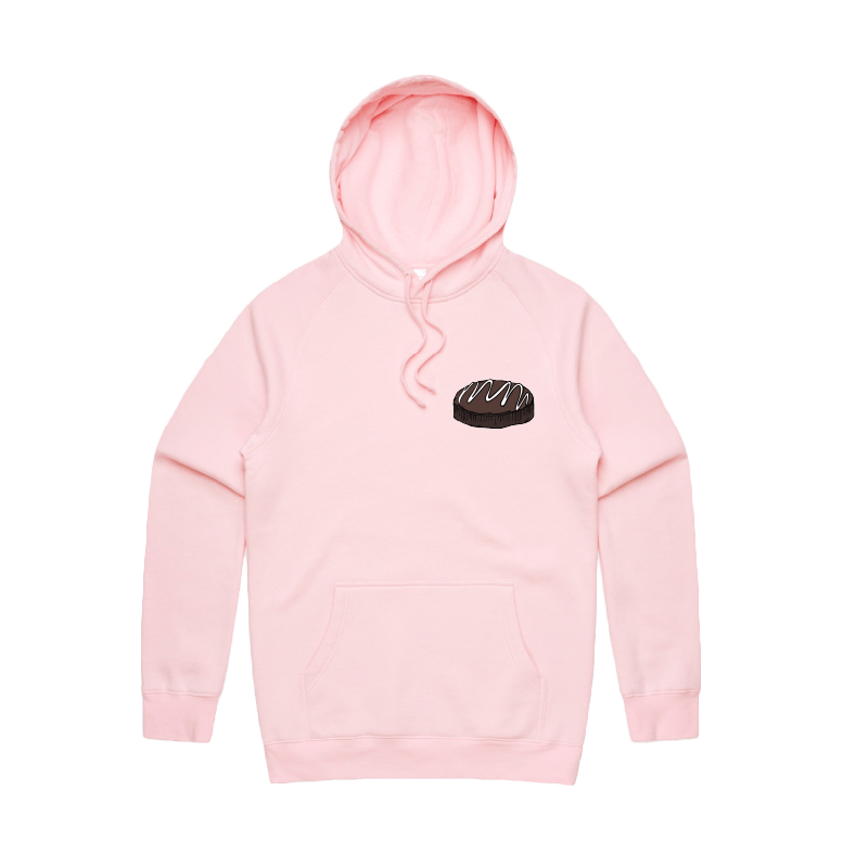 S / Pink / Small Front Print Mud Cake 🎂 - Unisex Hoodie