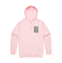 S / Pink / Small Front Print Murdoch Monopoly 📰 - Unisex Hoodie