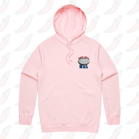 S / Pink / Small Front Print Party Like a WAG 🍽❄ - Unisex Hoodie