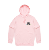 S / Pink / Small Front Print She'll Be Right 🤷‍♂️ - Unisex Hoodie