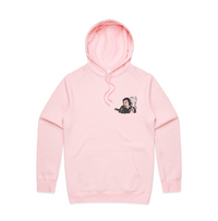 S / Pink / Small Front Print Smokin' Elon 💨 - Unisex Hoodie
