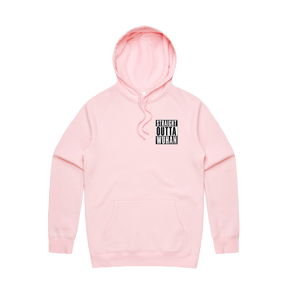 S / Pink / Small Front Print Straight Outta Wuhan ✊🏾 - Unisex Hoodie