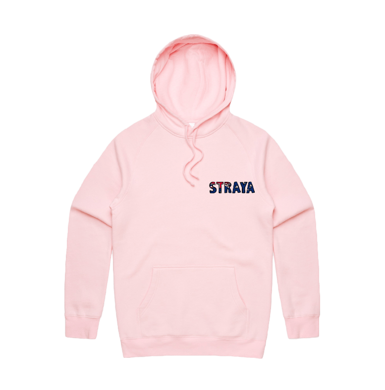 S / Pink / Small Front Print Straya 🐨 - Unisex Hoodie