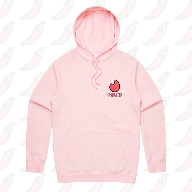 S / Pink / Small Front Print Swipe Right 🔥- Unisex Hoodie