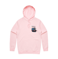 S / Pink / Small Front Print Thomas The Dank Engine 🚂 - Unisex Hoodie