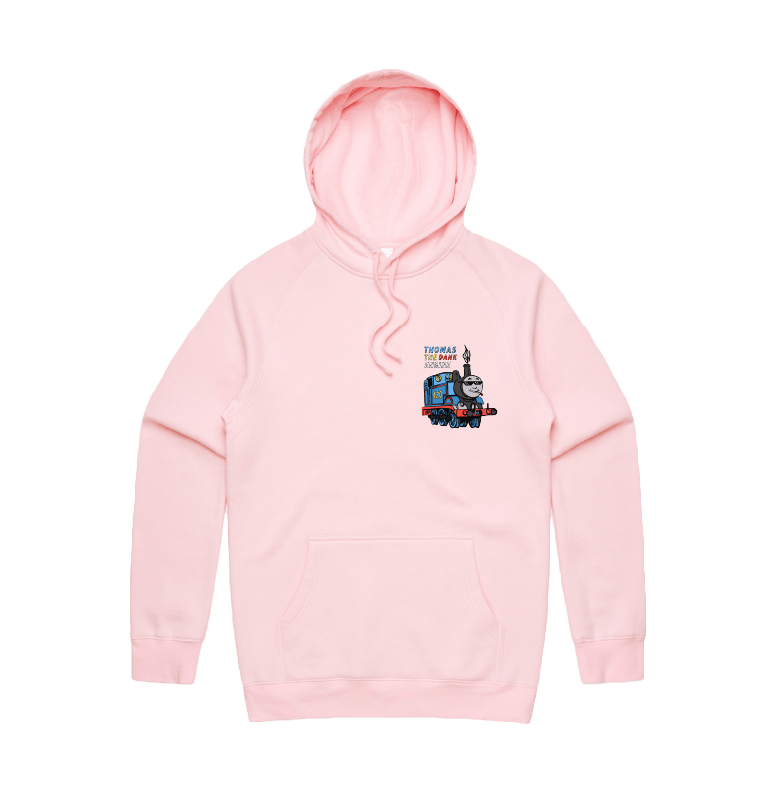 S / Pink / Small Front Print Thomas The Dank Engine 🚂 - Unisex Hoodie