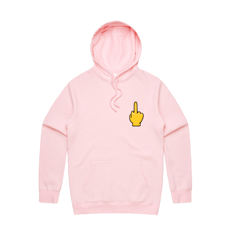 S / Pink / Small Front Print Up Yours 🖕 - Unisex Hoodie