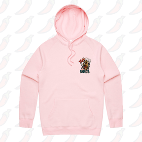 S / Pink / Small Front Print Yeah the Snags! (YTS!) 🌭 - Unisex Hoodie