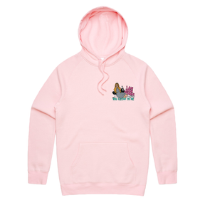 S / Pink / Small Front Print You Listen To Me 🎤🎶 - Unisex Hoodie