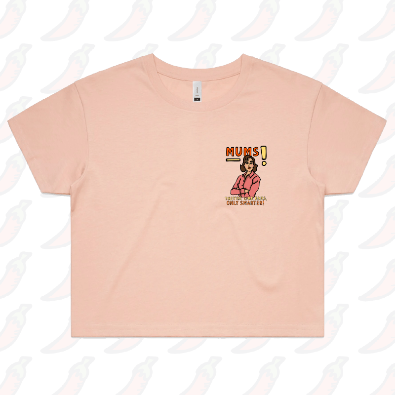 S / Pink Smart Mum 🧠 –  Women's Crop Top