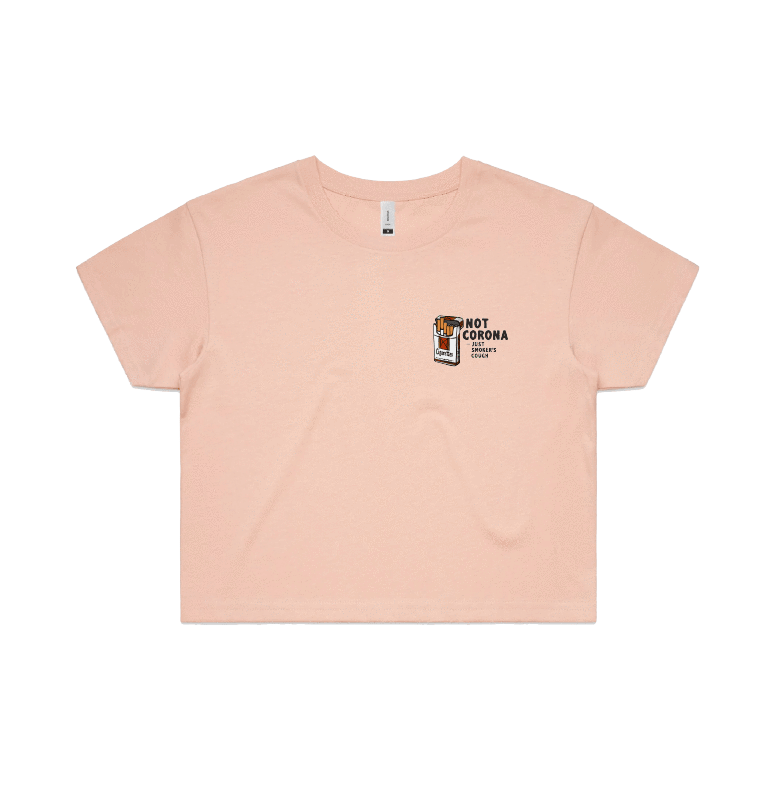 S / Pink SMOKER'S COUGH 🚬 - Women's Crop Top