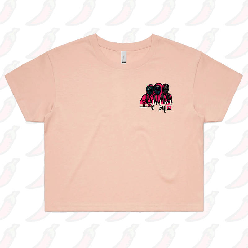 S / Pink Squid Game 🦑 - Women's Crop Top