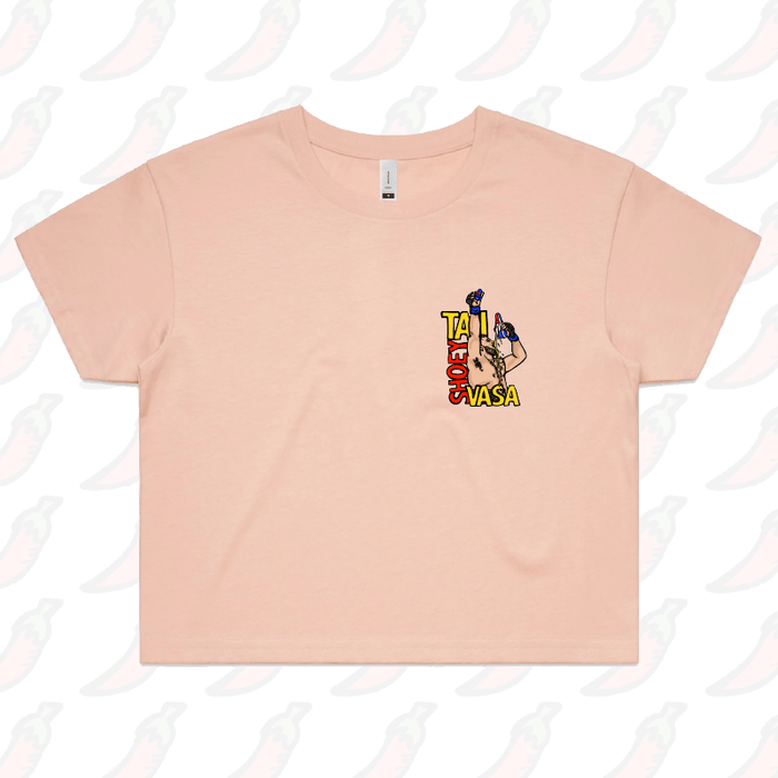 S / Pink Tai Shoey Vasa 👟🥊 – Women's Crop Top