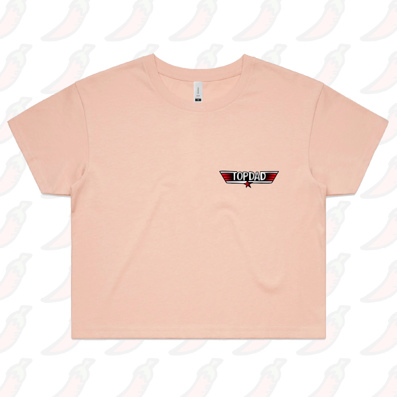 S / Pink Top Dad 🕶️ - Women's Crop Top