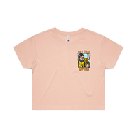 S / Pink VB Longneck 👍 - Women's Crop Top