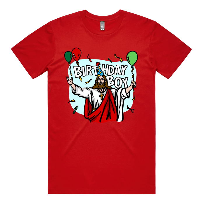 S / Red / Large Front Design Birthday Boy Christmas 🎉🎄 - Men's T Shirt