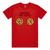 S / Red / Large Front Design Cookies for Santa 🍪🎅 – Men's T Shirt