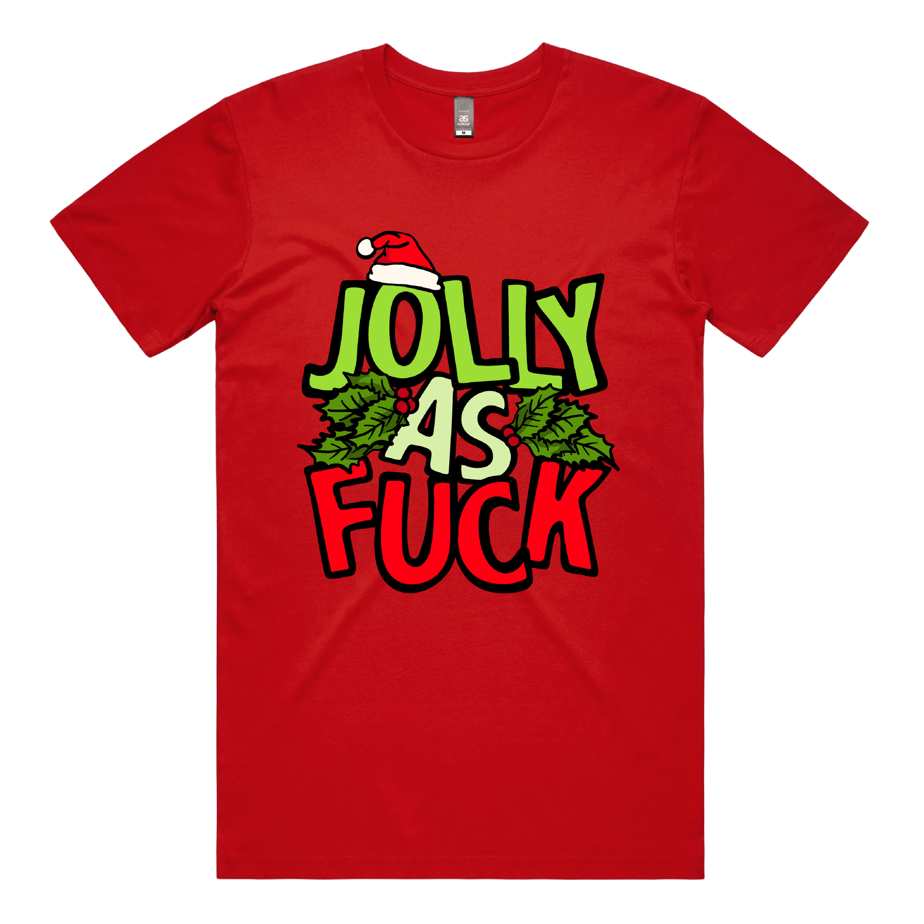 S / Red / Large Front Design Jolly As 🎄🌟 – Men's T Shirt
