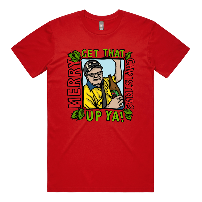 S / Red / Large Front Design VB Longneck Christmas 🎄👍 - Men's T Shirt