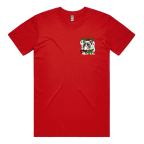 S / Red / Small Front Design Grumpy Cat Christmas 😾🎄 - Men's T Shirt