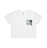 S / White Bandit Hall Pass 🦴 - Women's Crop Top