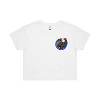 S / White Bitconnect 🎤 - Women's Crop Top