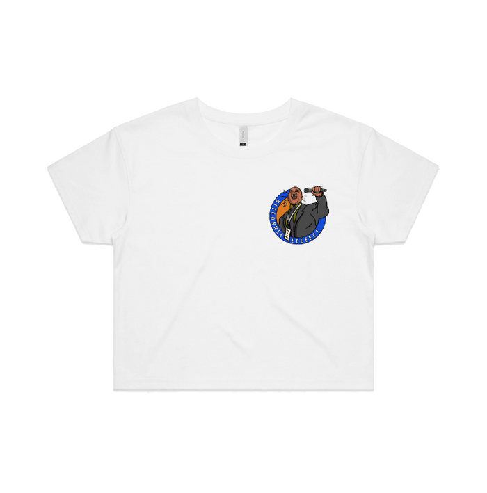S / White Bitconnect 🎤 - Women's Crop Top