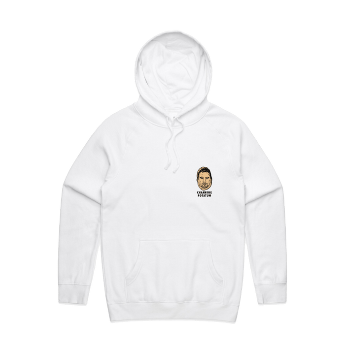 S / White Channing Potatum 🥔 - Unisex Hoodie