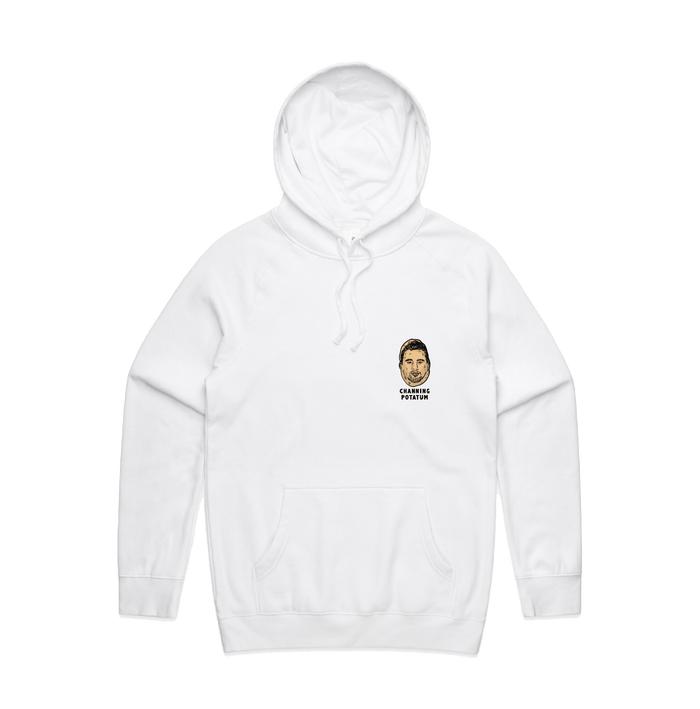 S / White Channing Potatum 🥔 - Unisex Hoodie