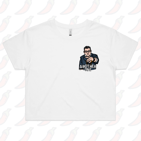 S / White Dan Andrews "Another One" 🔒 - Women's Crop Top