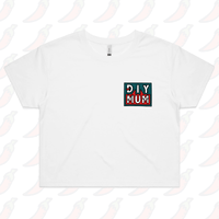 S / White DIY Mum 🔨 –  Women's Crop Top