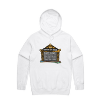 S / White / Large Front Design Bank of Dad 💰 - Unisex Hoodie