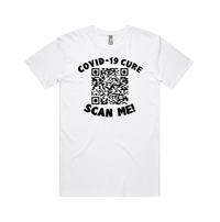 S / White / Large Front Design Big Barry UNCENSORED QR Prank 🍆 - Men's T Shirt