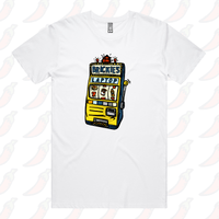 S / White / Large Front Design Brickie’s Laptop 🎰 - Men's T Shirt