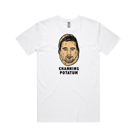 S / White / Large Front Design Channing Potatum 🥔 - Men's T Shirt