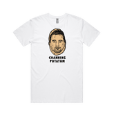S / White / Large Front Design Channing Potatum 🥔 - Men's T Shirt