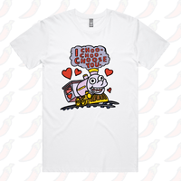 S / White / Large Front Design Choo Choo Choose You 🚂- Men's T Shirt