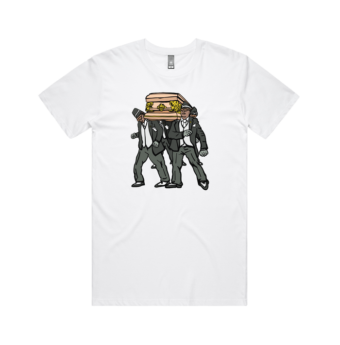 S / White / Large Front Design Coffin Dance ⚰️ - Men's T Shirt