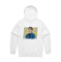 S / White / Large Front Design Cool Cool Cool 👮‍♂️ - Unisex Hoodie