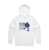 S / White / Large Front Design Daddy Shark 🦈 - Unisex Hoodie