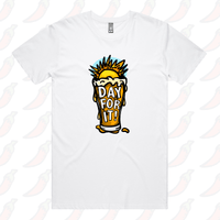 S / White / Large Front Design Day For It ☀️ - Men's T Shirt