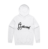 S / White / Large Front Design Dictation 📏 - Unisex Hoodie